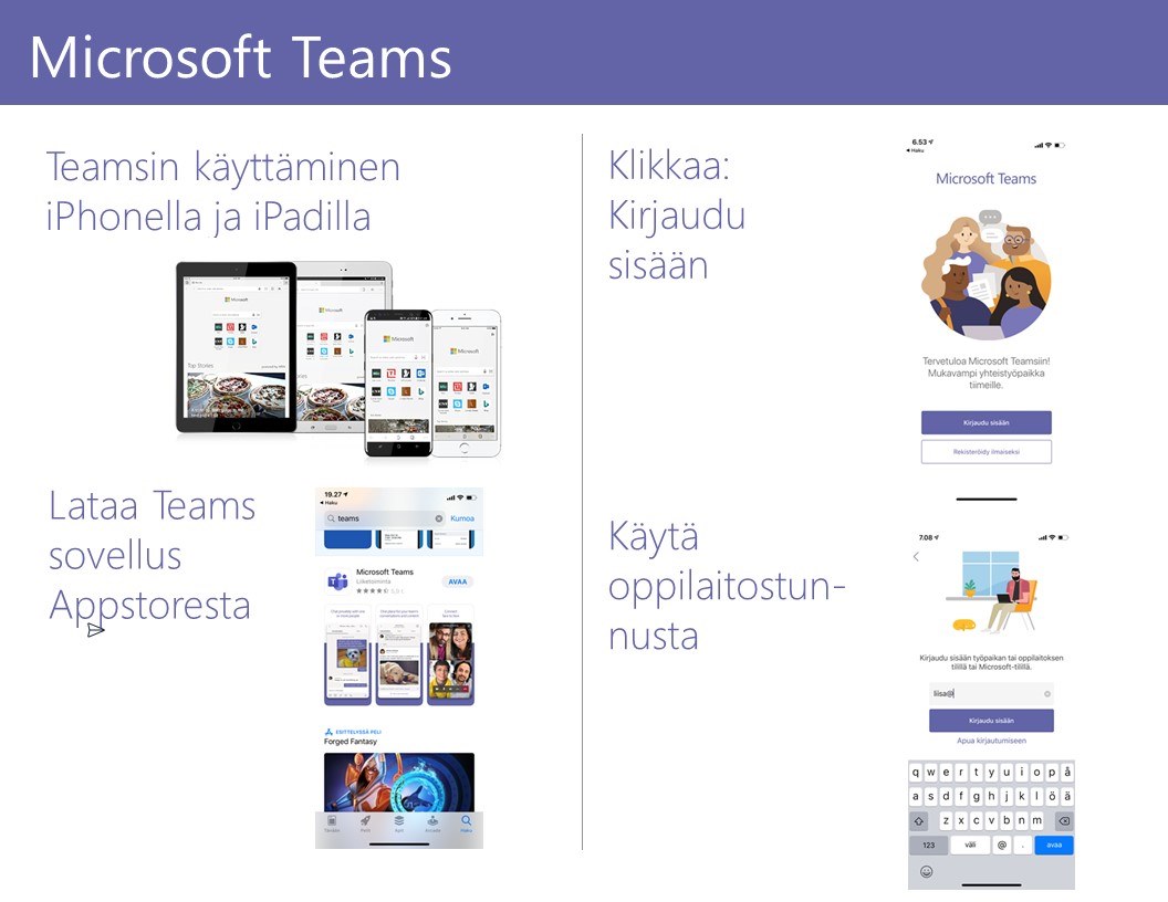 Teams pikaopas oppilaalle